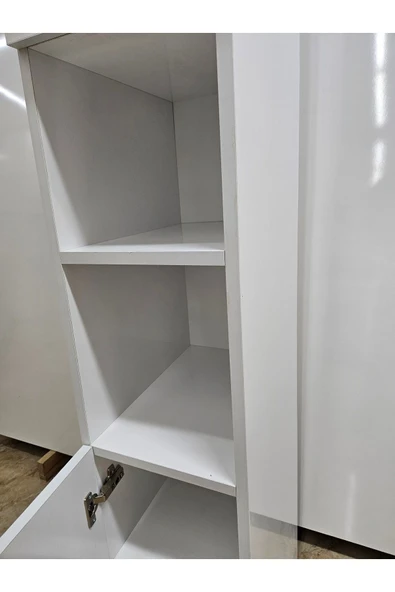 Lavanta Mobilya İmalat POSOF MDF BEYAZ ÇOK AMAÇLI MUTFAK DOLABI (Gıda Dolabı) (1. Sınıf MDF) - 7