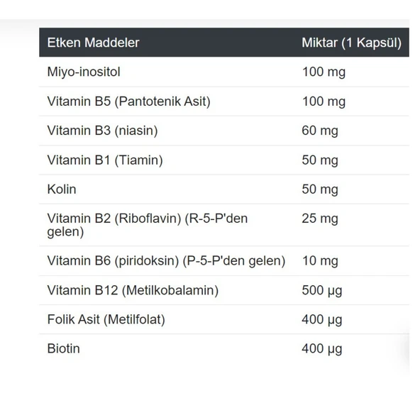 LifeXtra B-AKTİF KOMPLEKS B- Aktif Kompleks Takviye Edici Gıda - 2