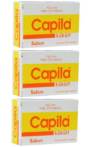 Capila 3lü Kükürtlü Sivilce ve Akneye Karşı Sabun 90gr