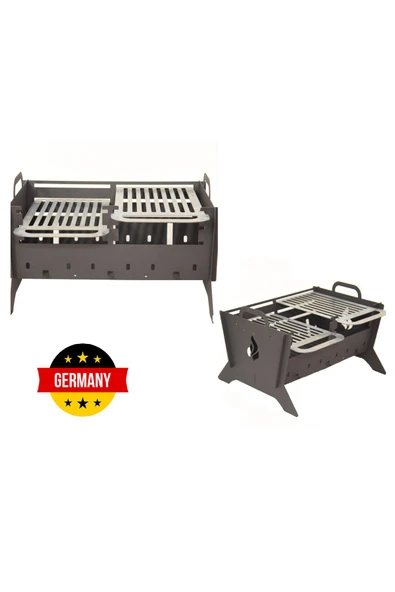 Juicy Grill Kademeli Katlanabilir ve Taşınabilir 6 Kişilik Mangal