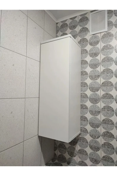 Lavanta Mobilya İmalat AMUR MDF BEYAZ ÇOK AMAÇLI BANYO DOLABI - 6