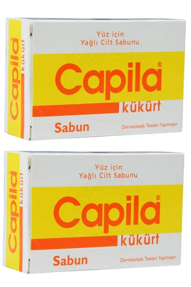 Capila Kükürtlü Sabun 90 gr 2 Kutu