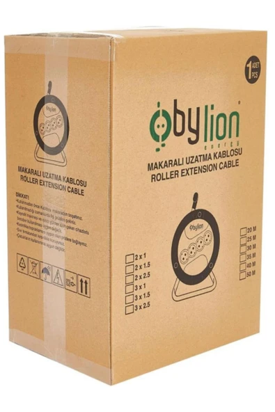 Seyyar Makaralı Uzatma Kablosu 3*2.5mm² (20 METRE) Bakır Kablo - 7