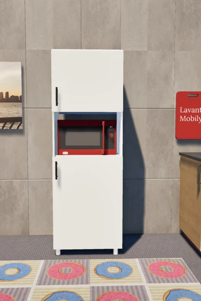 Lavanta Mobilya İmalat İDİL MDF BEYAZ ÇOK AMAÇLI MUTFAK DOLABI (MİKRODALGA FIRIN DOLABI %100 MDF) - 4