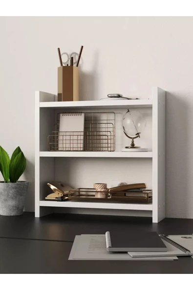 Lavanta Mobilya İmalat REN MDF BEYAZ TEZGAH ÜSTÜ RAF DOLAP - 2