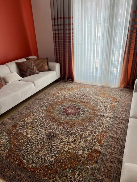 199x290 cm Büyük Boy Bohem Stili Türk Halı, Renkli El Dokuma Harika Kondisyonlu Büyük Salon için Halı