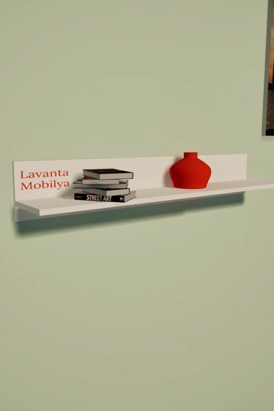 Lavanta Mobilya İmalat MDF AMAZON DEKORATİF DUVAR RAFI (KIRMIZI + SAFİR MEŞE + BEYAZ) - 3