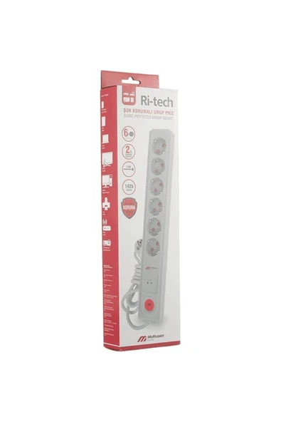RI-TECH ALTILI ŞOK KOR. ANAHT.TOP.LI GRUP PRİZ(Ç.K)(3X1,5 1,5) - 2