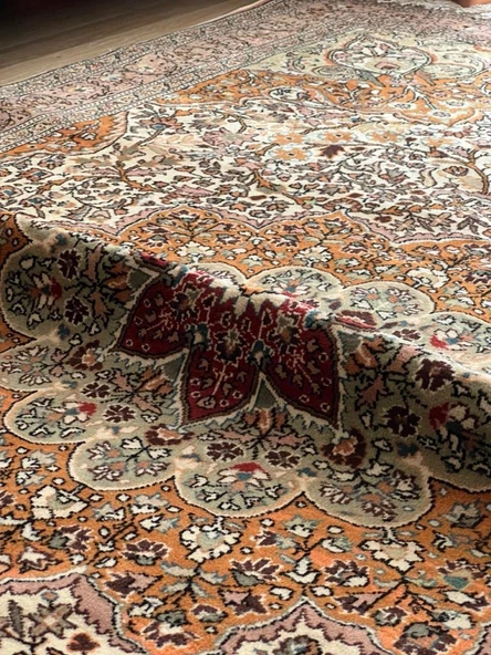 199x290 cm Büyük Boy Bohem Stili Türk Halı, Renkli El Dokuma Harika Kondisyonlu Büyük Salon için Halı - 4