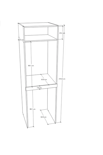Lavanta Mobilya İmalat Mdf Hıgh Gloss Dicle Kırmızı Çamaşır Makinesi Ve Kurutma Makinesi Dolabı - 8
