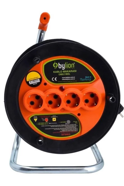 20 Metre 3x1,5mm Kablolu Seyyar Makaralı Işıklı 4'lü Uzatma Kablosu Ttr-cca - 2