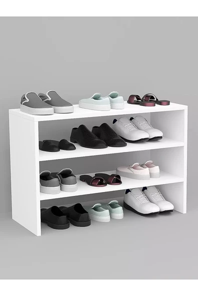 Lavanta Mobilya İmalat ALTUN MDF BEYAZ  AYAKKABILIK DOLABI %100 MDF A Kalite - 5