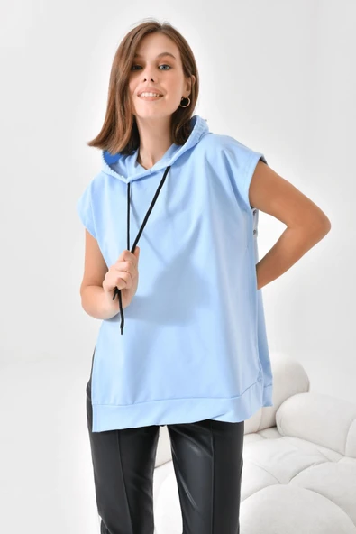Süveter Sweat - Gökyüzü - 4