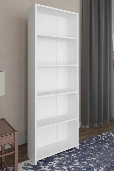 Lavanta Mobilya İmalat İRTİŞ MDF BEYAZ KİTAPLIK ( Çok Amaçlı Kullanıma Uygun) - 5