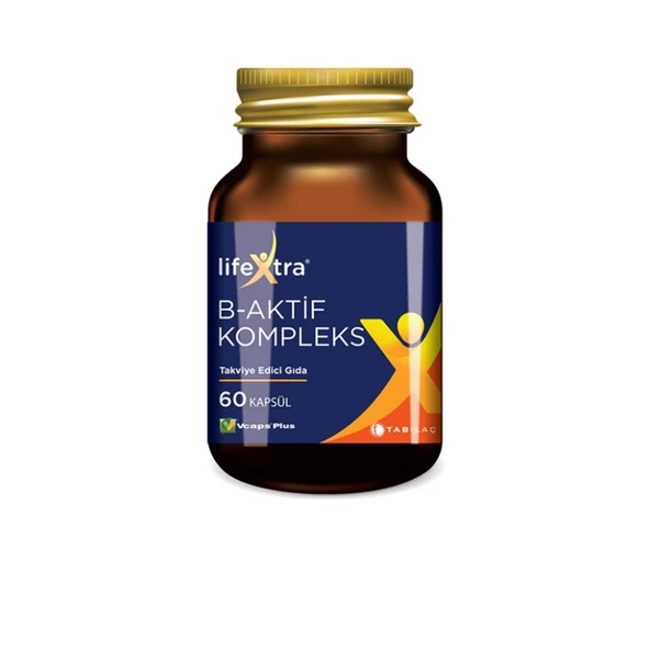 LifeXtra B-AKTİF KOMPLEKS B- Aktif Kompleks Takviye Edici Gıda