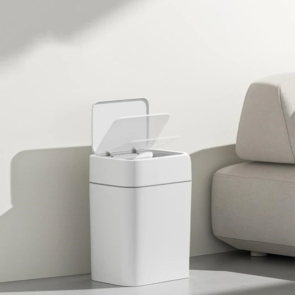 12 Litre Sensörlü Çöp Kovası Ofis Mutfak Banyo Çöp Kovası - 3