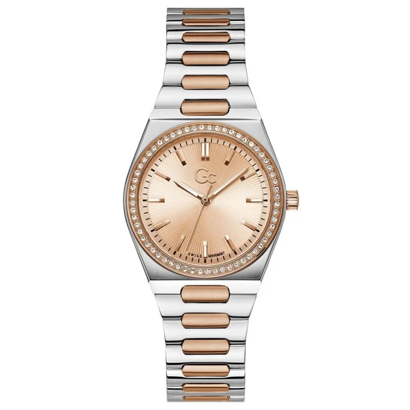 Guess Collection GCZ38003L3MF Quartz Çelik Rose/Gri 10 ATM 34 mm Kadın Kol Saati