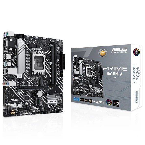 Asus Prime H610M-A-CSM 5600 MHz DDR5 LGA1700 Matx Anakart