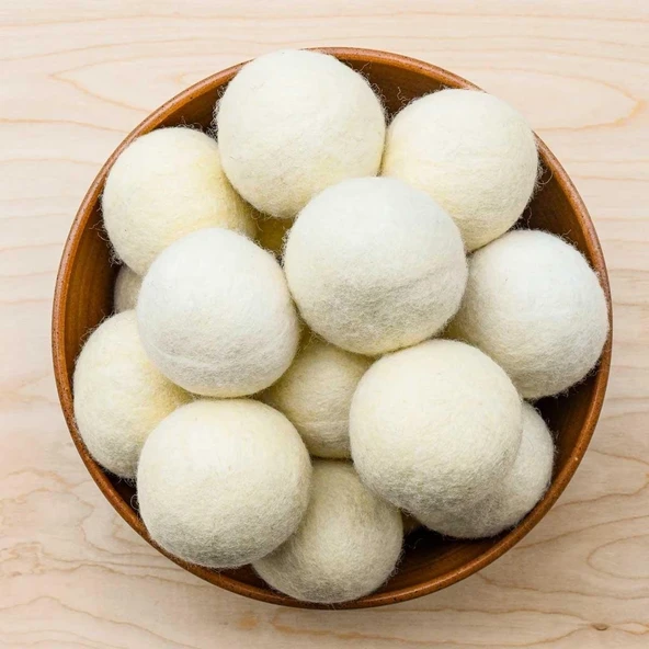 Reyo Yün Çamaşır Kurutma Makinası Topu 3 Adet XL %100 Organik - 9