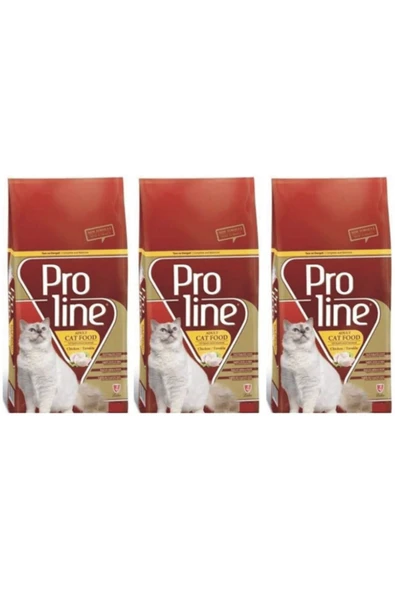 Pro Line Tavuklu Yetişkin Kedi Maması 3x1,5 Kg