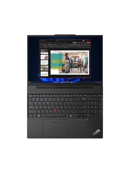 LENOVO Thinkpad E16 G2 Ultra 7-155U 24 Gb Ram 2 Tb Ssd 16" Windows 11 Pro 21Mbstky42 Kt16 - Resim 3