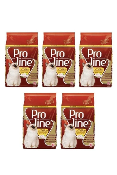 Pro Line Kitten Tavuklu Yavru Kedi Maması 5 X 400 gr