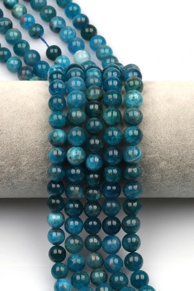Apatit (A Kalite) Doğal Taş Dizi 8 mm Küre Kesim