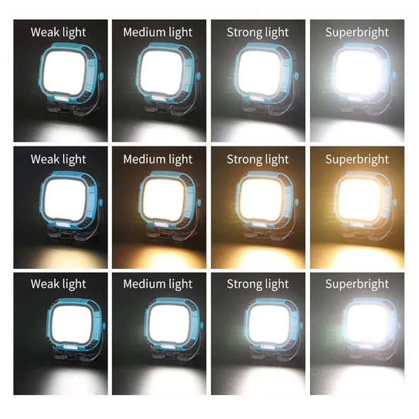 18 Mod 50 Watt 4Renk LED PROJEKTÖR - 105 Cm Tripodlu PROJEKTÖR Led Işık - Mıknatıslı Çalışma Lambası - 5