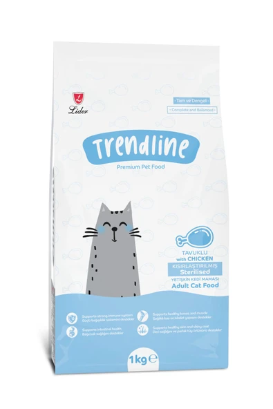 Trendline Sterilised Tavuklu Kısırlaştırılmış Kedi Maması 1 Kg