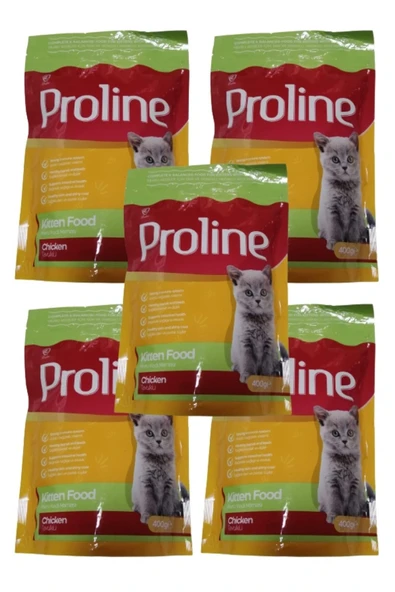 Pro Line Yavru Kedi Maması Tavuklu 400 Gr. X 5 Adet