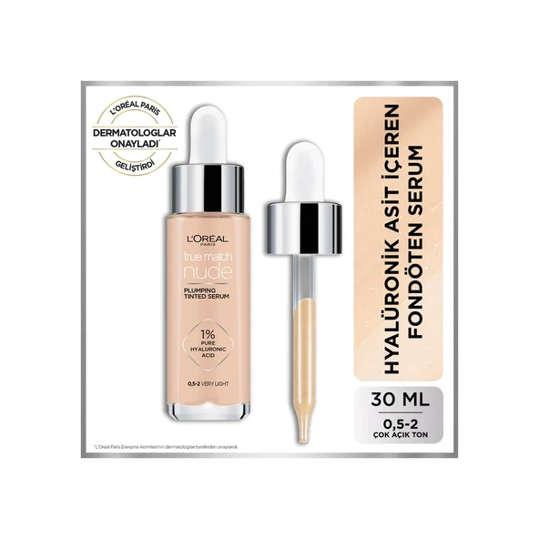 Loreal ParisTrue Match Nude Fondöten Serum 0,5-2 very Light