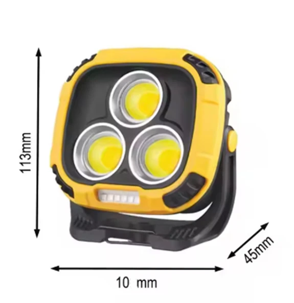 18 Mod 50 Watt 4Renk LED PROJEKTÖR - 105 Cm Tripodlu PROJEKTÖR Led Işık - Mıknatıslı Çalışma Lambası - 2