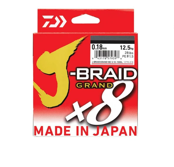 Daiwa JB Grand 8B 300m Multi Color İp Misina 0,16 MM - 2