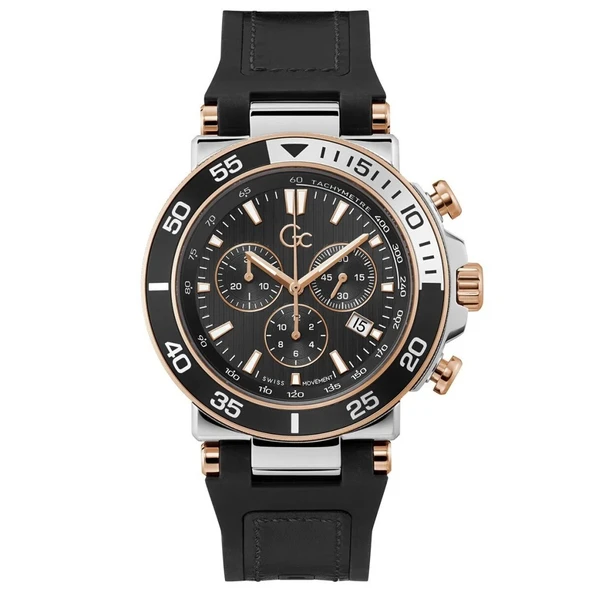 Guess Collection GCZ14005G2MF Quartz Silikon Siyah 10 ATM 44 mm Erkek Kol Saati
