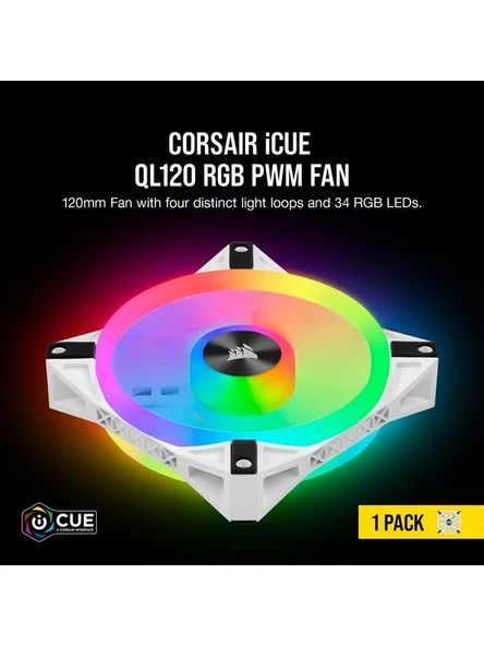 Corsair iCUE QL120 RGB S Pack Fan CO-9050103-WW 12 cm Kasa Fanı - 3