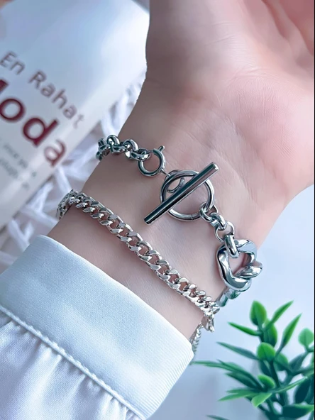 Daniel Klein Çelik Kordon 3 Atm Suya Dayanıklı Özel Tasarım Kadın Kol Saat+Bileklik VS.BLKT.0120 - Resim 3