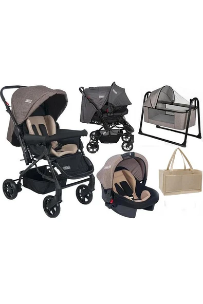 Tommybaby Elegant Yenidoğan Seti Bebek Arabası Beşik Ana Kucağı - 2