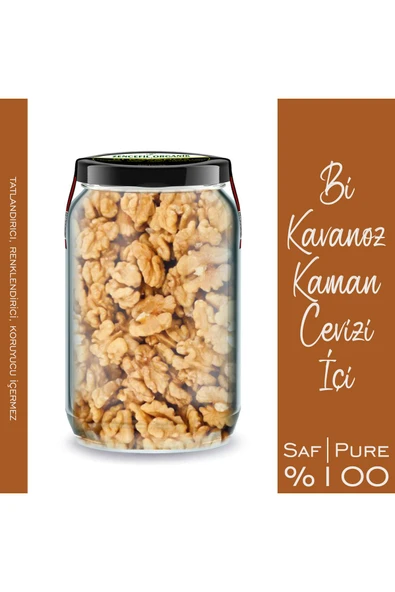 Kaman Cevizi İçi Bi Kavanoz 660 cc. Cam Kavanozda Taze Yeni Maahsül Kaman Ceviz İçi Kelebek Ceviz - 3