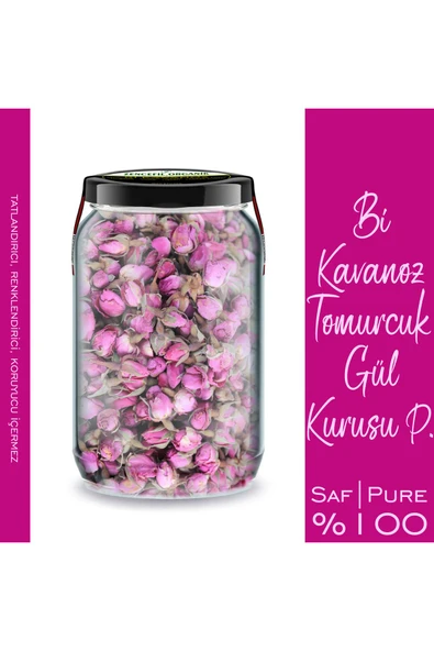 4 Çeşit Tomurcuk Gül Kurusu Pembe Beyaz Kırmızı Turuncu Renk Gül Bi Kavanoz 660 cc. x4 Cam Kavanozda - 2