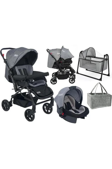 Tommybaby Elegant Yenidoğan Seti Bebek Arabası Beşik Ana Kucağı - 3
