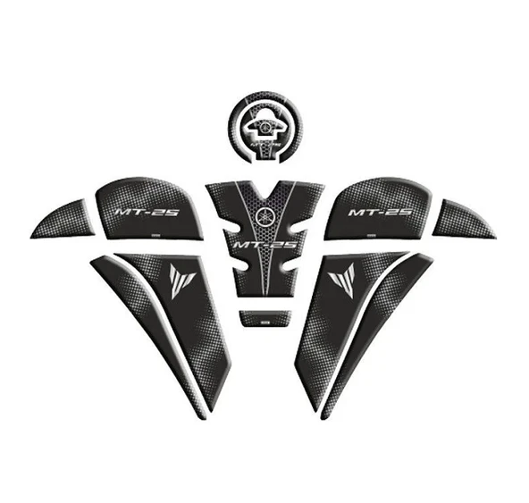 Yamaha MT-25 2020-2024 Siyah Tank Pad Set