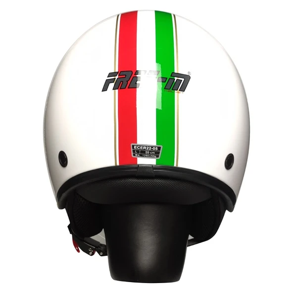 FR-612 Italian Açık Güneş Vizörlü Motosiklet Kaskı - Resim 3