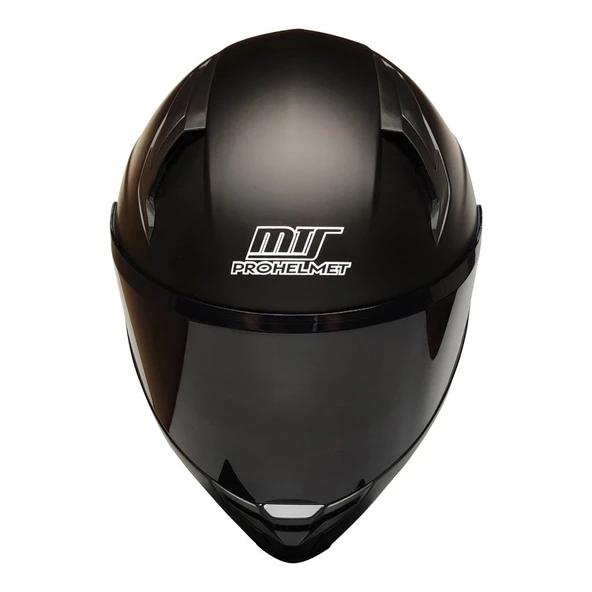 M-910 Mat Siyah Güneş Vizörlü Motosiklet Kaskı (SİYAH CAMLI) ürün görseli