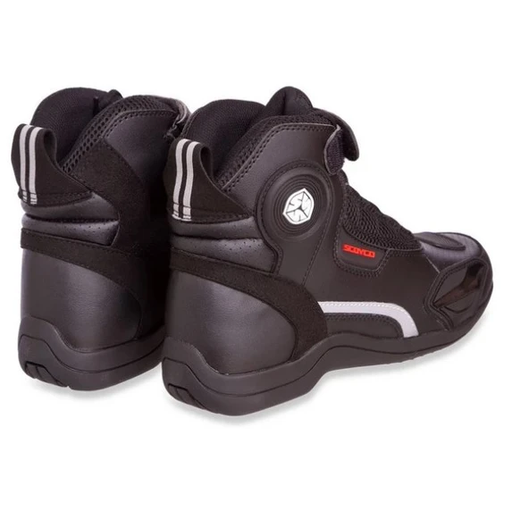 Scoyco Mt015 Korumalı Yazlık Siyah Kısa Motosiklet Botu - Resim 3
