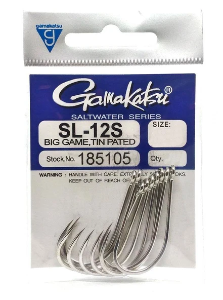 Gamakatsu SL-12S Big Game Tin Plated Olta İğnesi