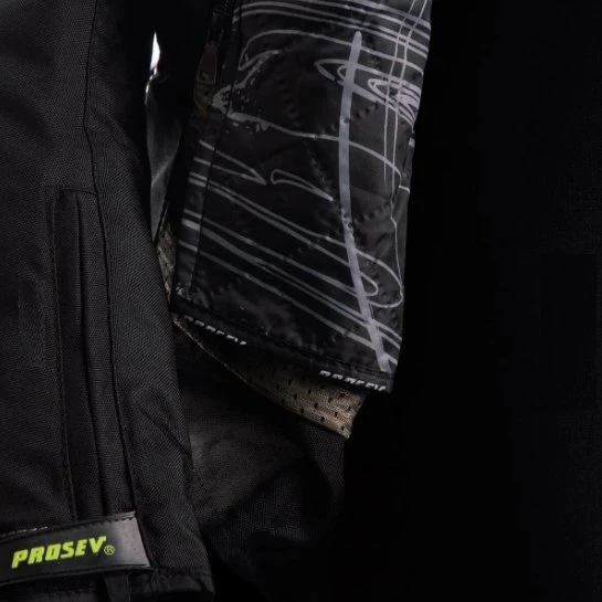 Prosev At2202 Long 4 Mevsim Motosiklet Montu Yeşil Gri - 4