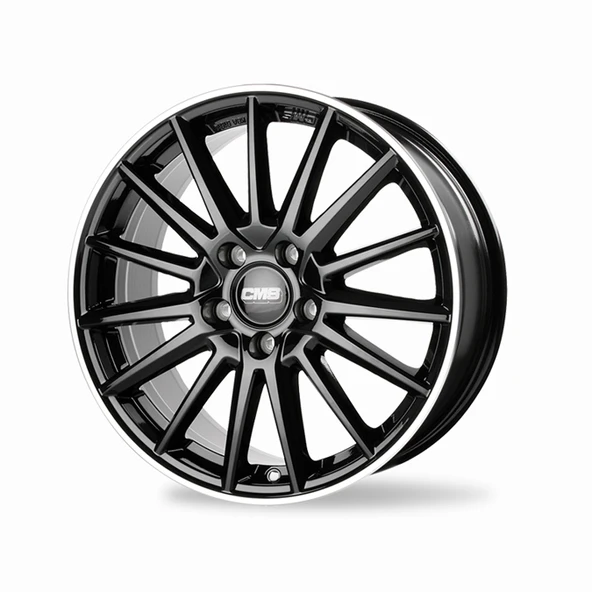 CMS Wheels CMS-1264 6X15 5X100 ET35 57.1 DİAMOND RİM BLACK GLOSS Oto Jant 4 Adet Fiyatıdır.