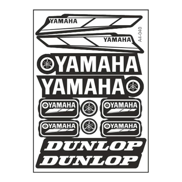 A4 Sticker 040 Tek Paket Çoklu Sticker