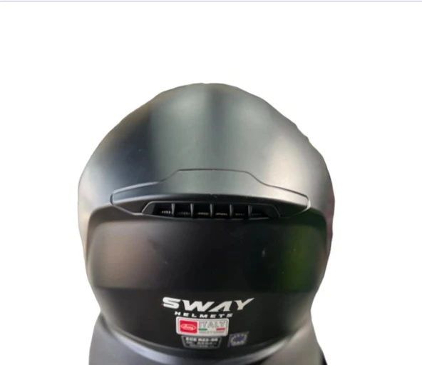 Sway SW 917 DOUBLE VİZOR PINLOCK READY MAT BLACK KASK - 3