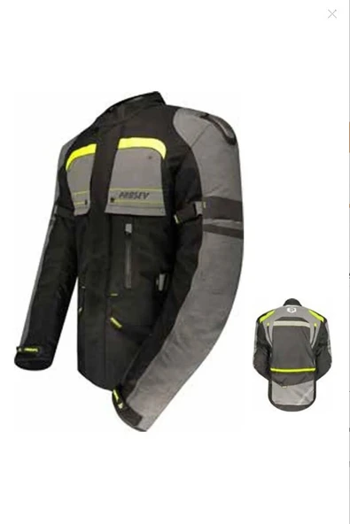 Prosev At2202 Long 4 Mevsim Motosiklet Montu Yeşil Gri - 2